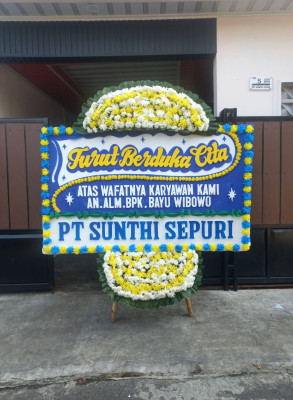 Papan Bunga Duka di Seuat